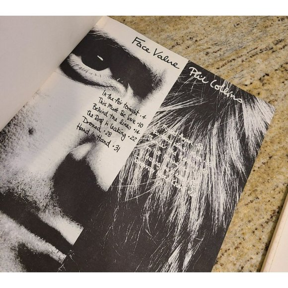 Phil Collins Face Value Vintage Sheet Music Songbook & The Best of Phil Collins - Picture 4 of 10